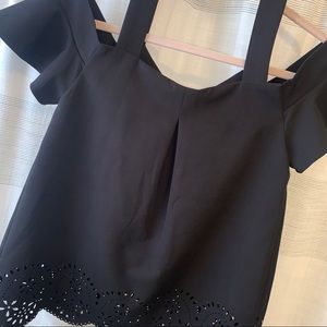 ❌SOLD❌Black Cut-out Blouse